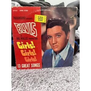 Vintage Elvis Presley LP Lot (2) – Girls! Girls! Girls! & G.I. Blues – RCA Victo